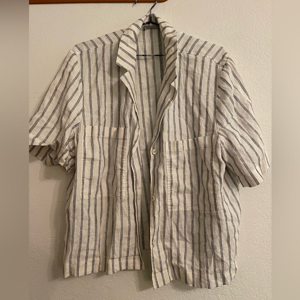 EVERLANE The Linen Workwear Shirt - NWOT XL